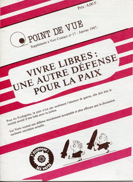 Supplément à Vert-Contact n°17 (1987)