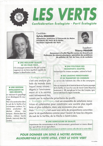 Candidate : Sylvie GRANGER (législatives 1997)