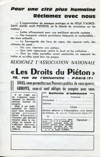 Pour une cité plus humaine (ca. 1975)