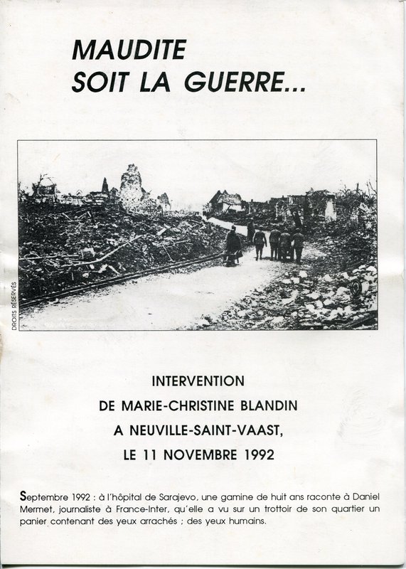 MAUDITE SOIT LA GUERRE... (1992)