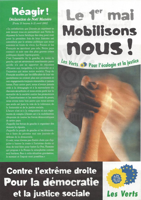 Le 1er mai / Mobilisons nous ! (présidentielle 2002)