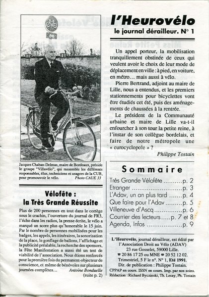 L'Heurovélo n°1 (1991)